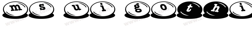 MS UI Gothic字体转换